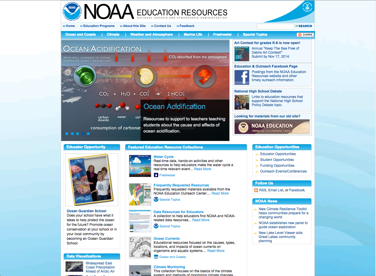 NOAA Education Resources Green Strides